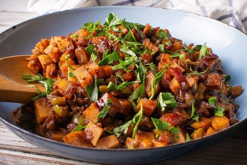 Ginger-Spiced Sweet Potato Hash