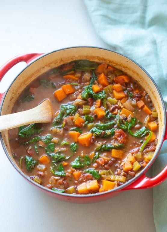 Gingered Adzuki Bean and Carrot Soup