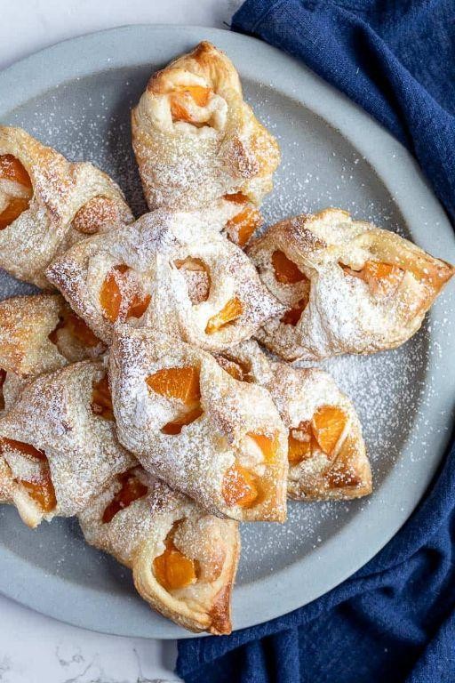 Glazed Apricot Danish Pastries