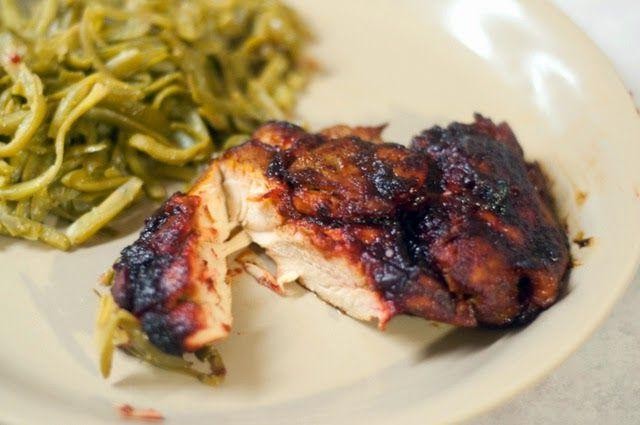 Glazed Cactus Pear Chicken