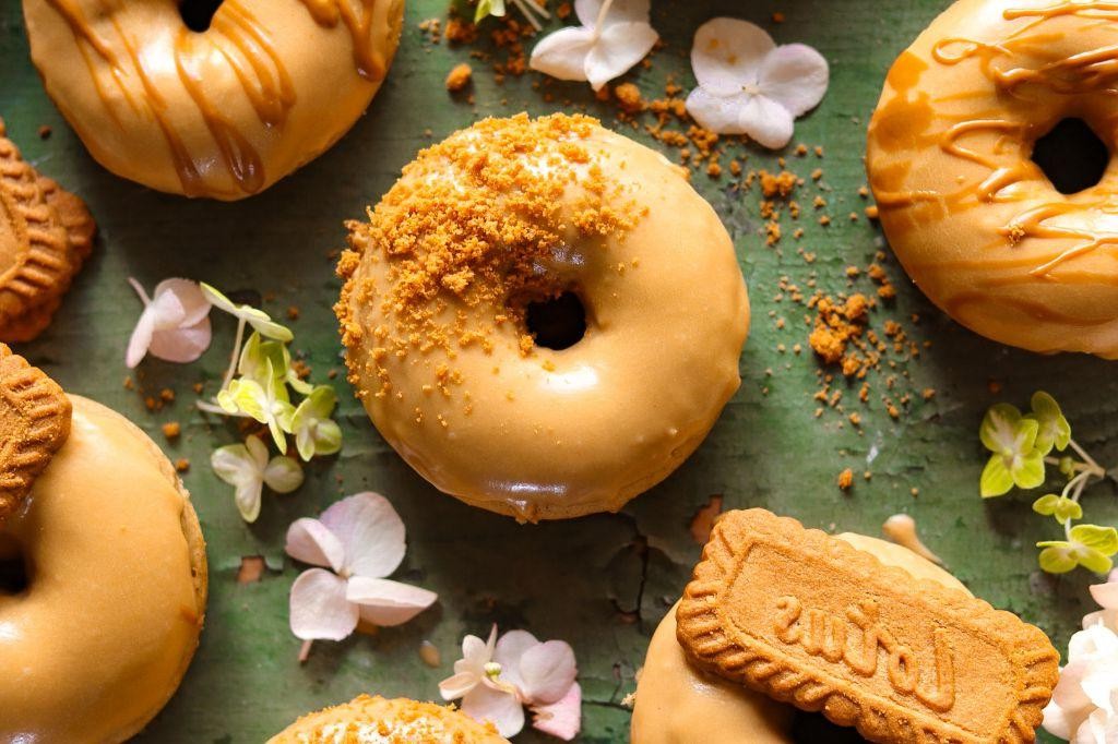 Glazed Cookie Butter Donuts