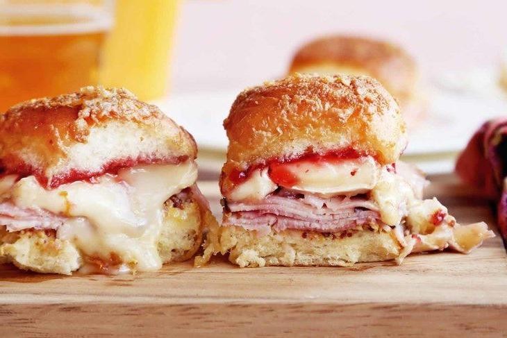 Glazed Ham and Brie Sandwich