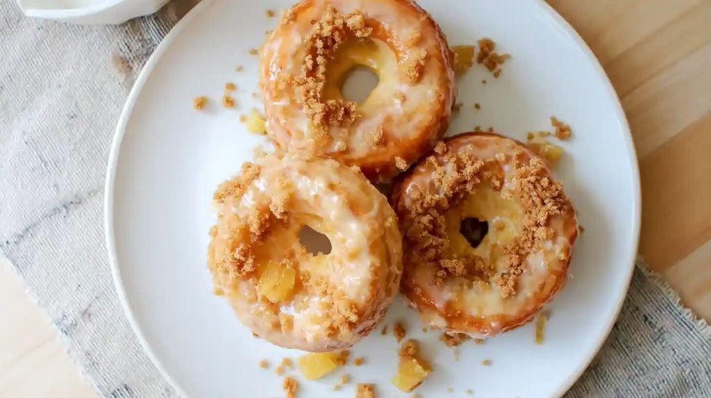 Glazed Sweet Potato Doughnut Rings