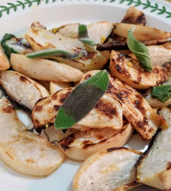 Glazed Turnips with Sage
