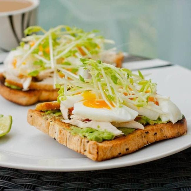 Gluten Free Biscuit Sandwich with Egg and Avocado