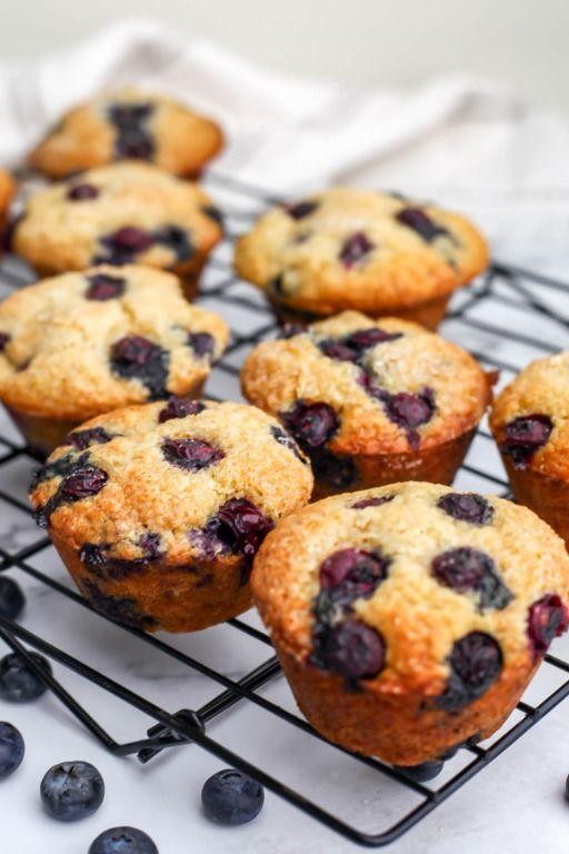 Gluten-Free Applesauce and Blueberry Muffins