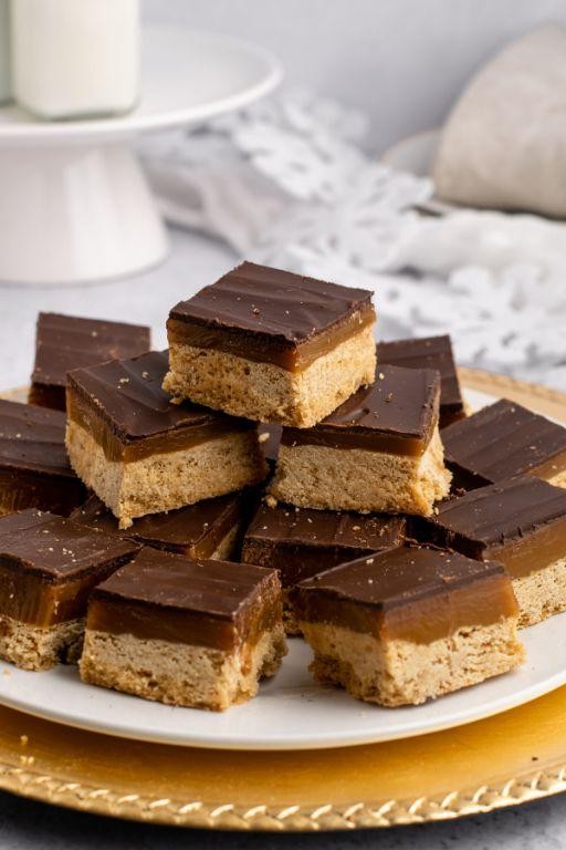 Gluten-Free Caramel Shortbread Bites