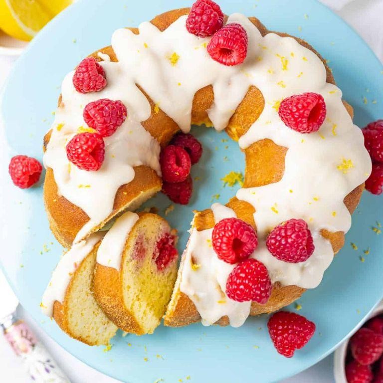 Gluten-Free Lemon Raspberry Bundt Cake