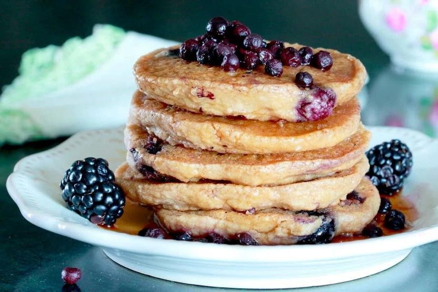 Gluten-Free Pancakes with Fresh Berries