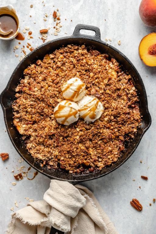 Gluten-Free Peach Crisp with Coconut Sugar