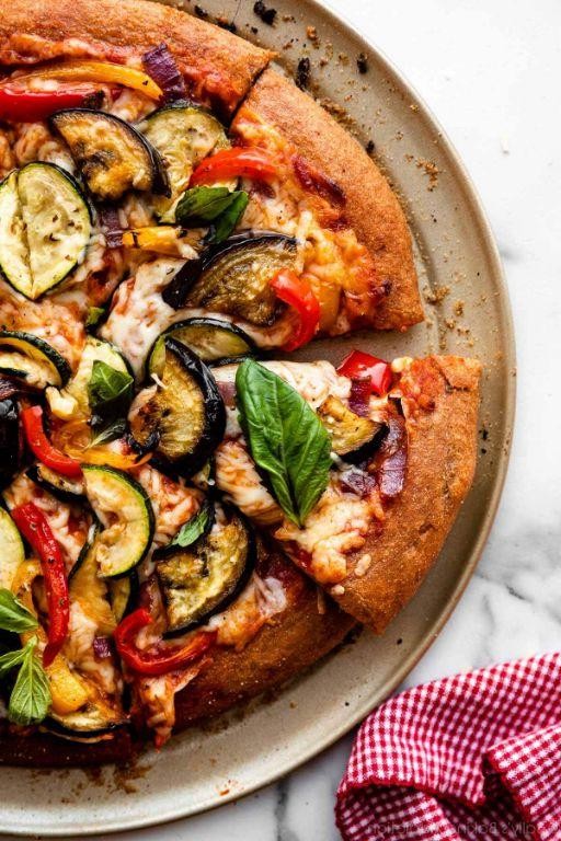 Gluten-Free Pizza with Roasted Vegetable Toppings
