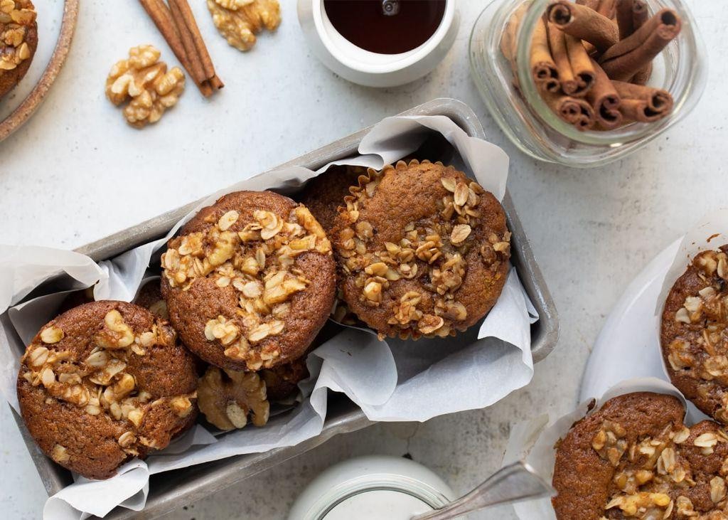 Gluten-Free Pumpkin Muffins with Walnuts