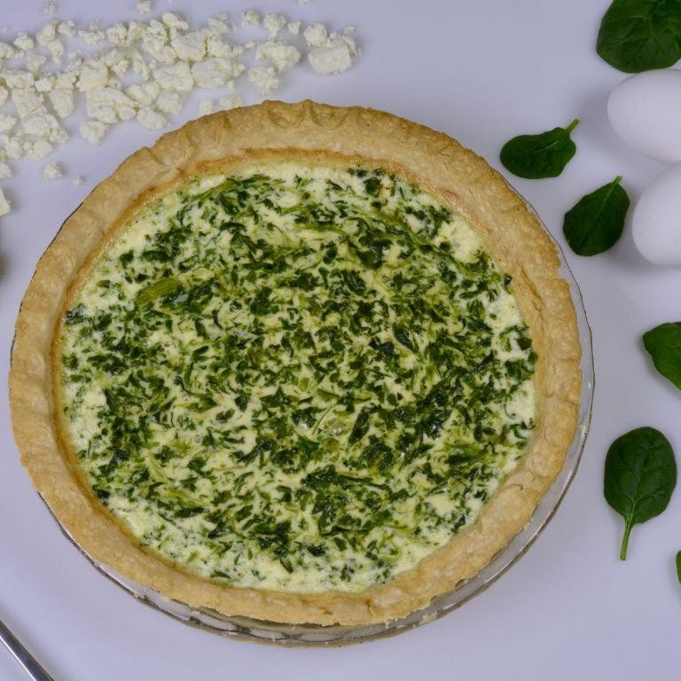 Gluten-Free Spinach Feta Quiche