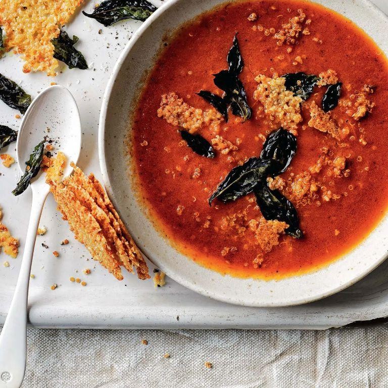 Gluten-Free Tomato Basil Quinoa Soup