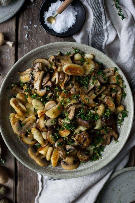 Gnocchi with Vegan Mushroom Sauce