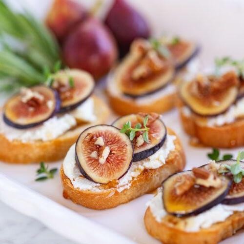 Goat Cheese and Fig Crostini