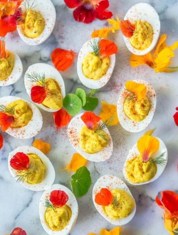 Golden Turmeric Deviled Eggs