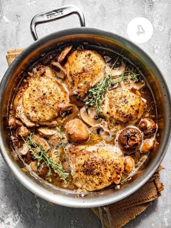 Gourmet Coq au Vin with Creamy Sauce