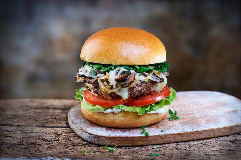 Gourmet Truffle Mushroom Burger