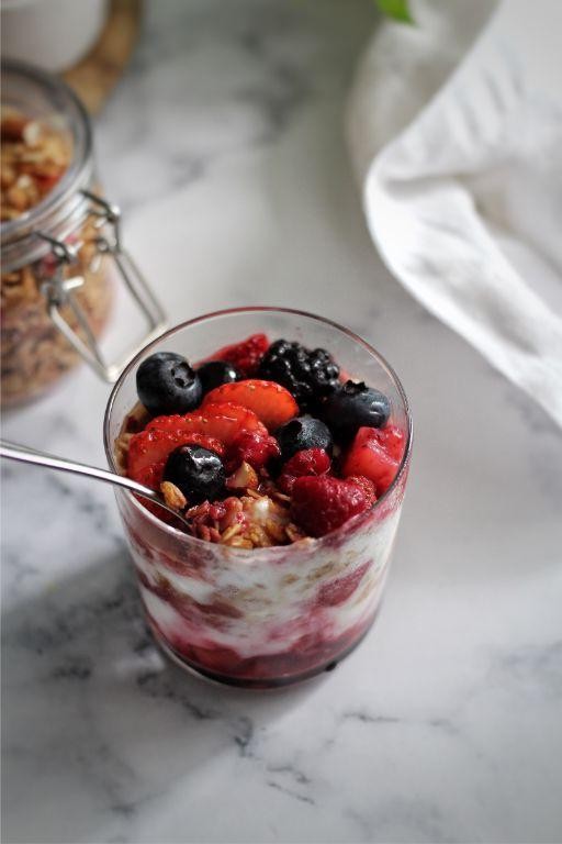 Granola Parfait with Coconut Yogurt and Berries