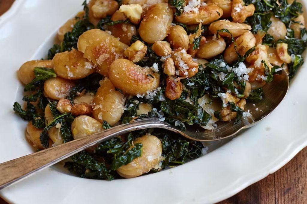 Great Northern Bean and Kale Stir-Fry