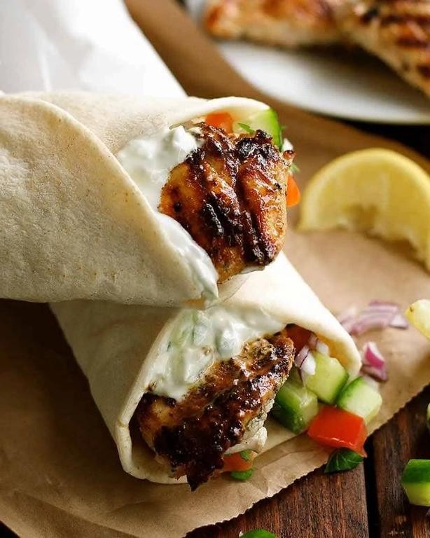 Greek Chicken Gyros