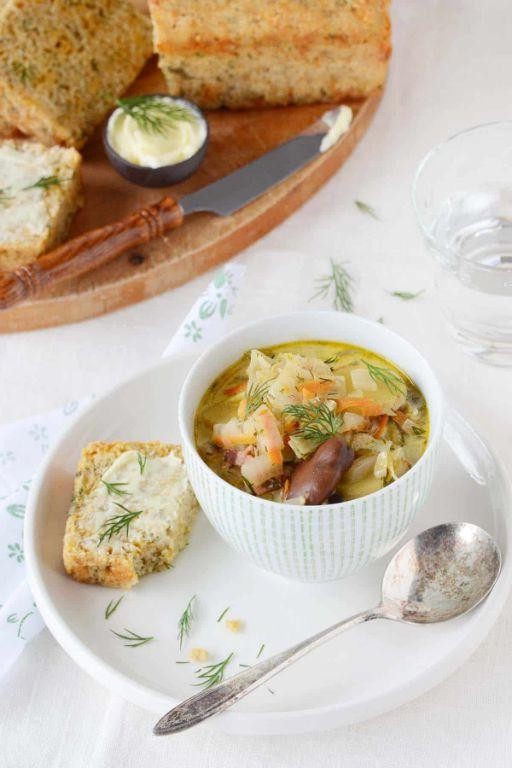 Greek Fava Bean Soup with Dill