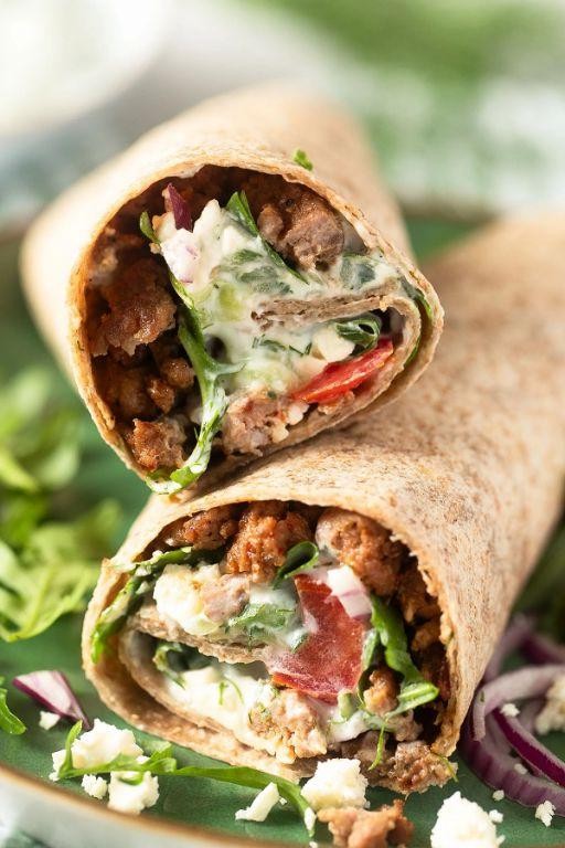 Greek Lamb and Tzatziki Wrap