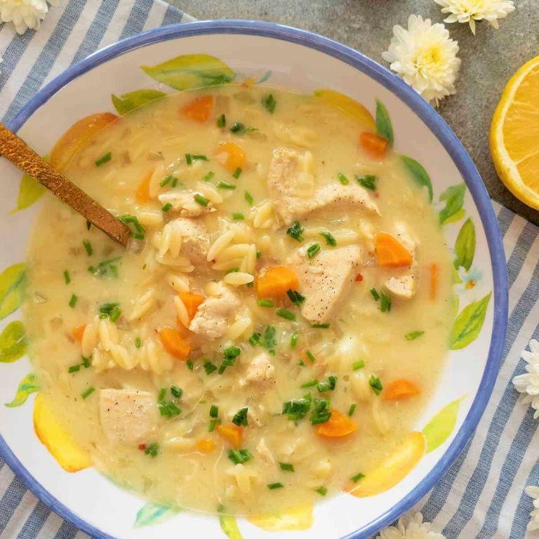 Greek Lemon Orzo Soup