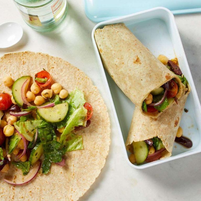 Greek Salad Tortilla Wrap