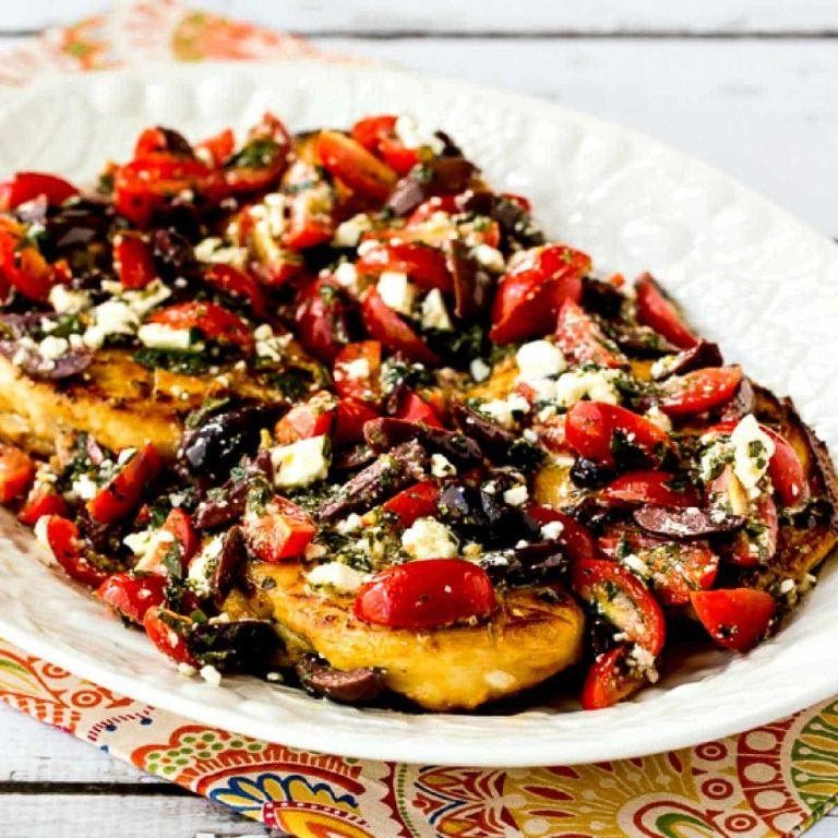 Greek Style Chicken Breast with Feta and Olives
