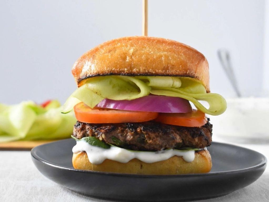 Greek Tzatziki Beef Burger