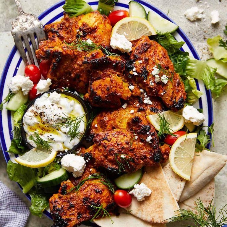 Greek Yogurt Marinated Chicken Thighs