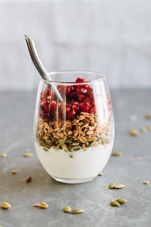 Greek Yogurt Parfait with Pomegranate