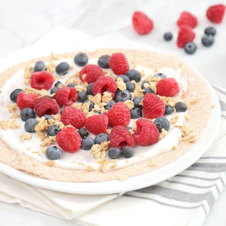 Greek Yogurt and Berry Breakfast Wrap