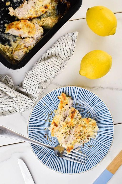 Greek Yogurt and Chicken Parmesan Casserole