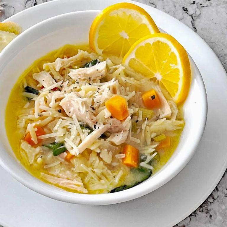 Greek-Inspired Lemon Chicken Orzo Stew