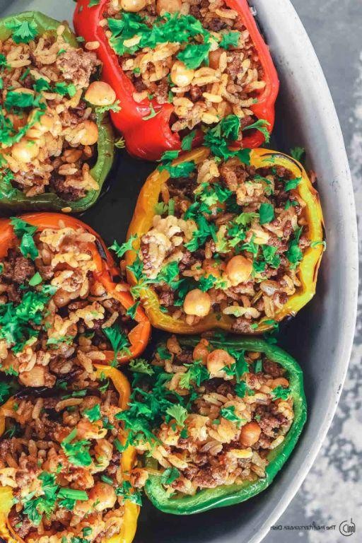 Greek-Style Slow Cooker Stuffed Peppers