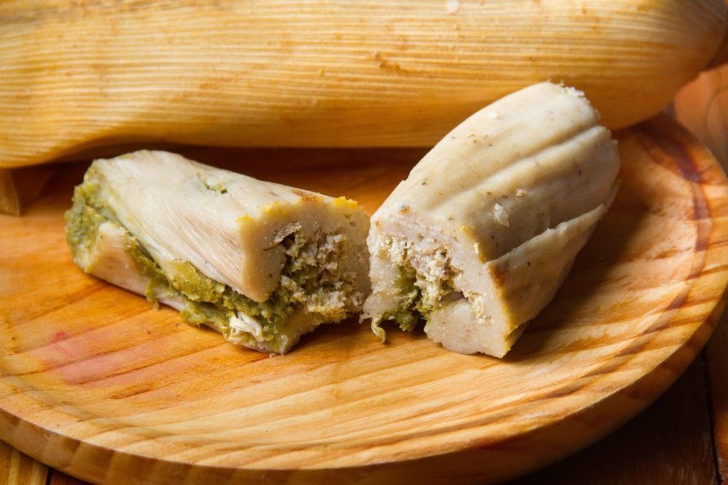 Green Chile Chicken Tamales