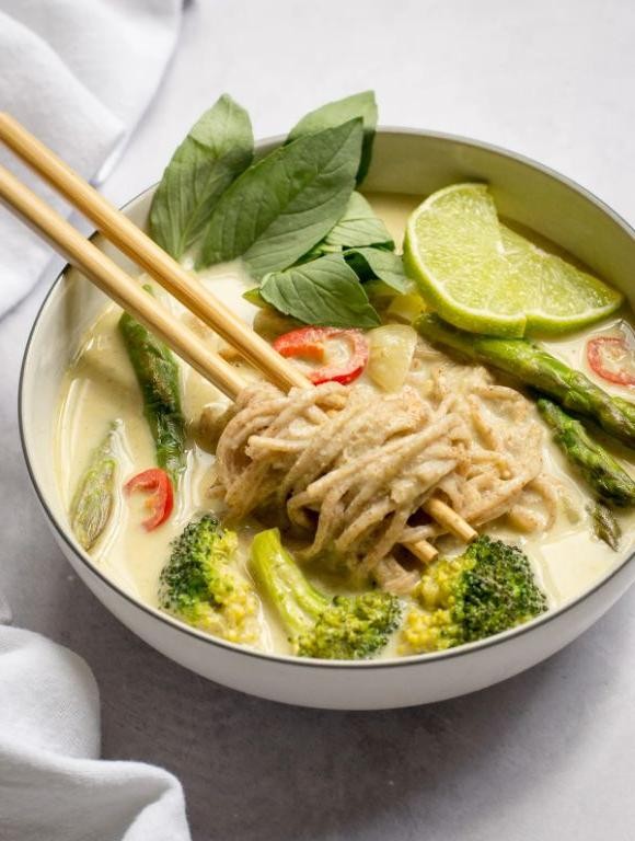 Green Curry Coconut Thai Noodles