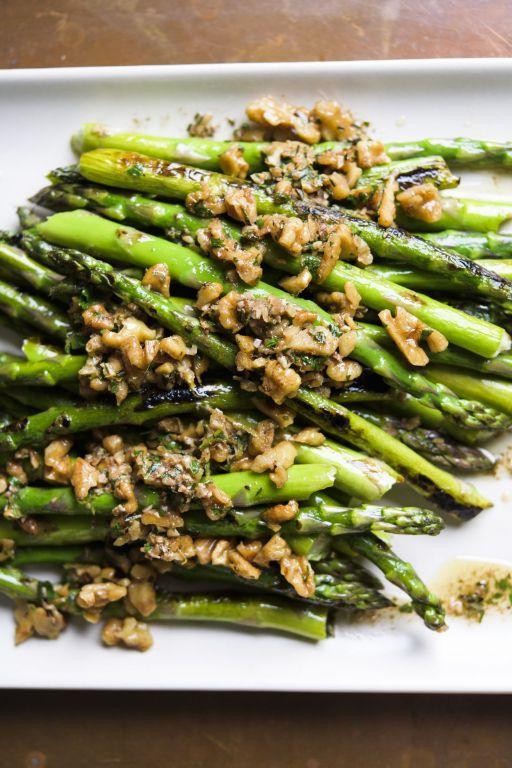 Grilled Asparagus with Herbed Butter