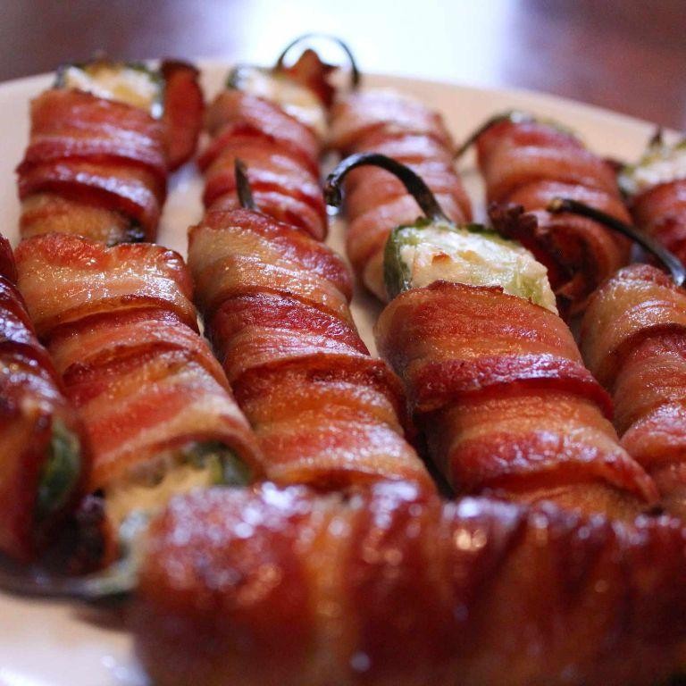Grilled Bacon-Wrapped Jalapeño Poppers