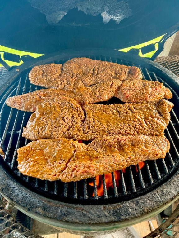 Grilled Beef Cube Steak with Smoky Barbecue Gravy