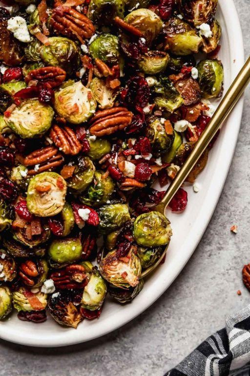Grilled Brussel Sprouts with Balsamic and Crispy Bacon