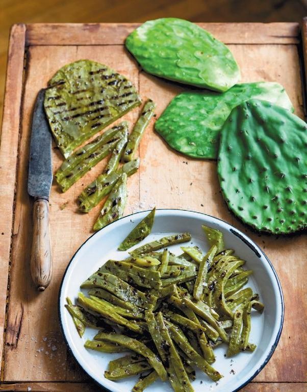 Grilled Cactus Pear Skewers