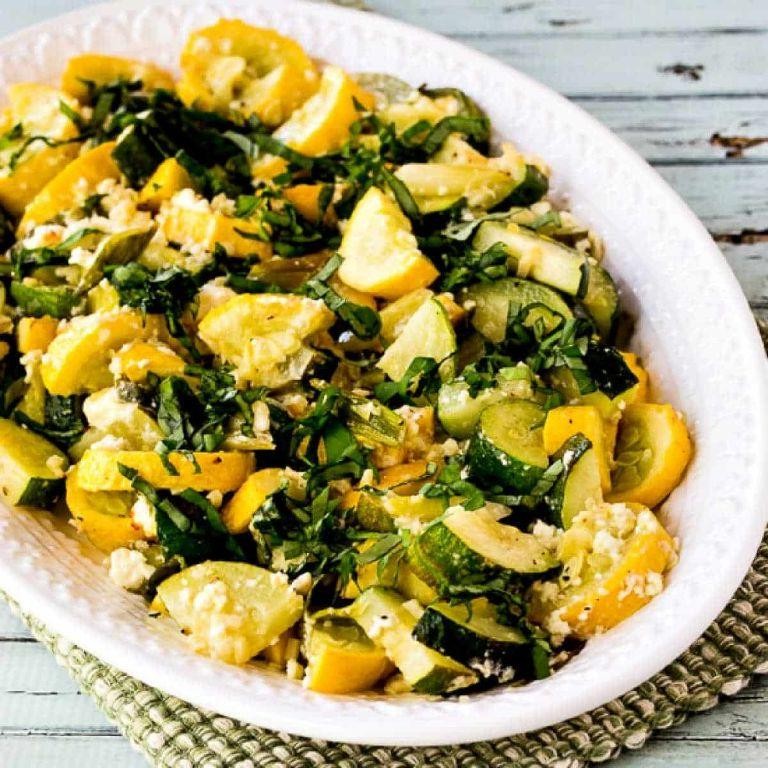 Grilled Calabaza Salad with Feta and Basil