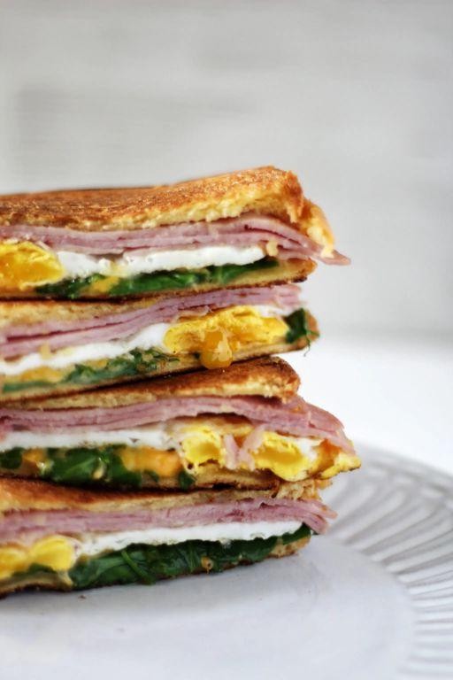 Grilled Cheese and Ham Breakfast Panini
