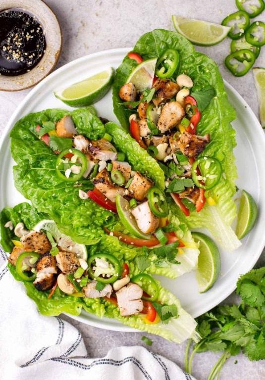 Grilled Chicken Lettuce Wraps