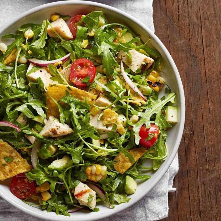 Grilled Chicken Tostada Salad