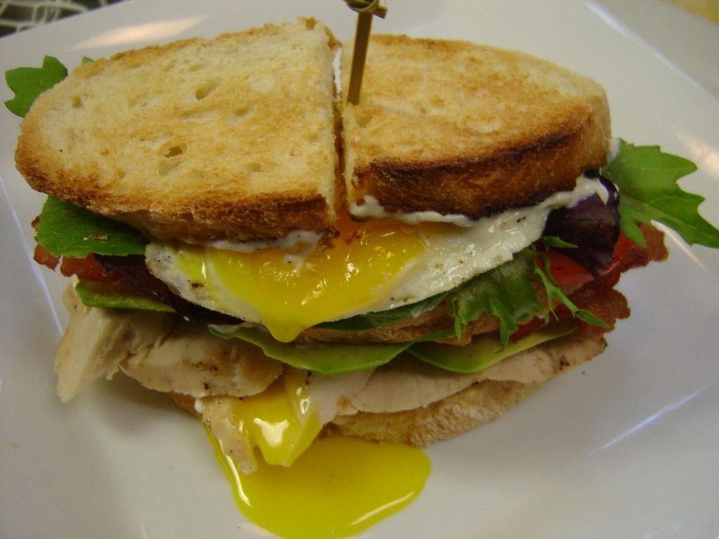 Grilled Chicken and Egg Sandwich